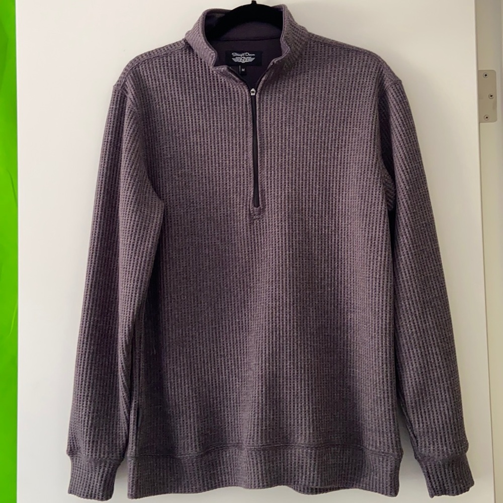 Never Worn Straight Down Waffle Half Zip